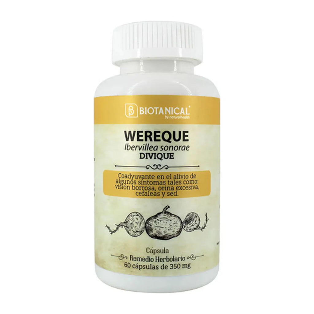 NATURAL HEALTH | Divique Wereque | 60 Cápsulas de 350 mg | Complemento Herbolario para el Bienestar Metabólico