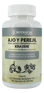 Natural Health Kraseni | Ajo y Perejil | 60 Cápsulas de 350 mg | Bienestar Circulatorio | Remedio Herbolario