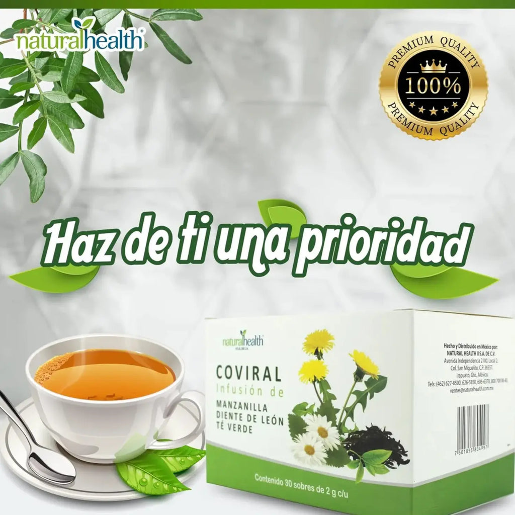 Natural Health COVIRAL TE, Caja 30 Sbs 2g c/u