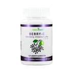 Natural Health Berry-C | Elderberry, Vitamina C y Zinc | 30 Tabletas Masticables de 800 mg | Soporte Inmunológico | Suplemento Alimenticio