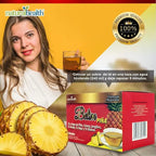 Natural Health Belim Piña | 30 Sobres de 3 g | Té Herbal con Linaza y Jengibre | Sabor Piña | Infusión Natural
