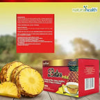 Natural Health Belim Piña | 30 Sobres de 3 g | Té Herbal con Linaza y Jengibre | Sabor Piña | Infusión Natural