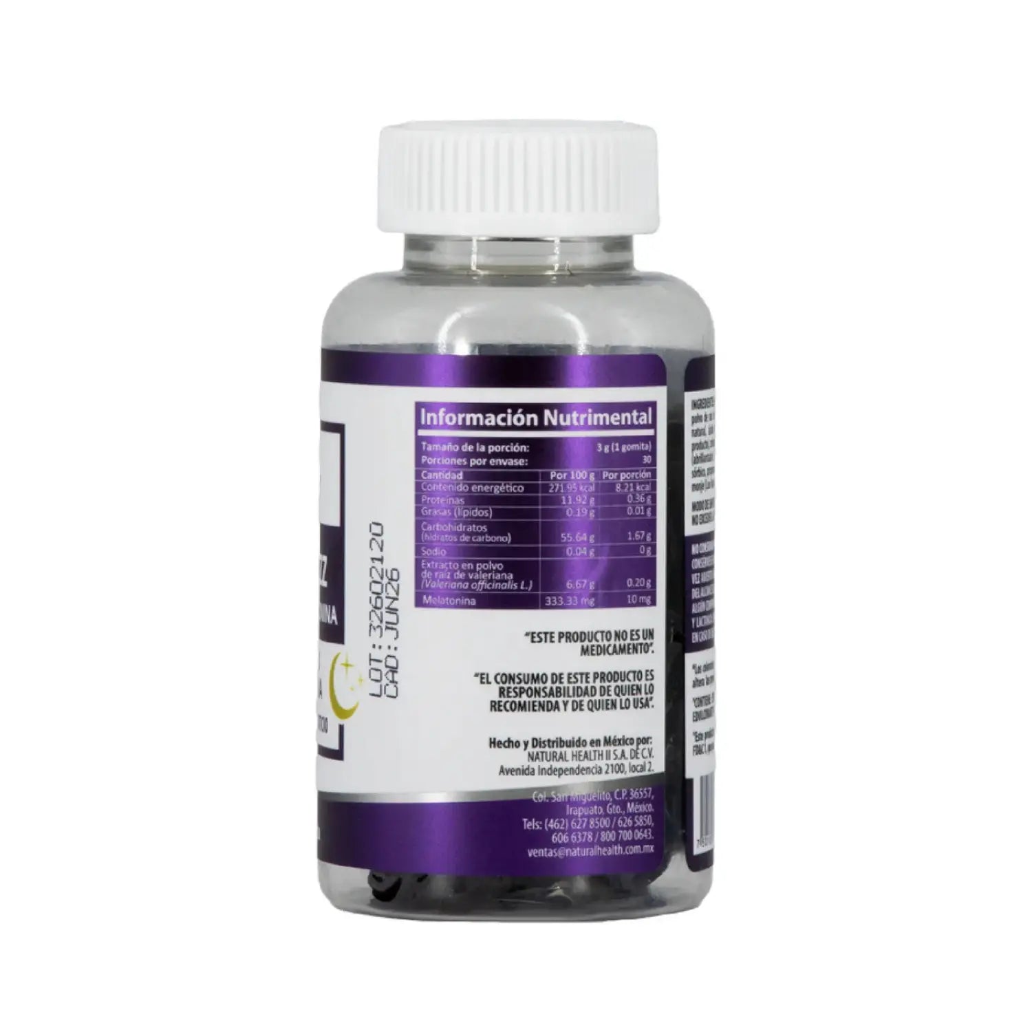 Natural Health Gomitas Sleep Sabor Uva, 30 de 3g c/u