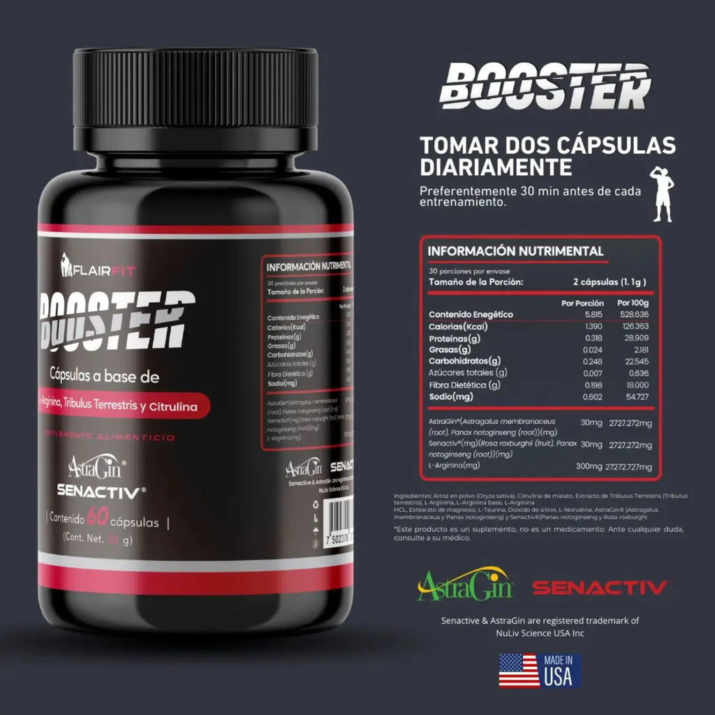 Flairfit L-Arginina Booster Astragalus 60 caps Sfn