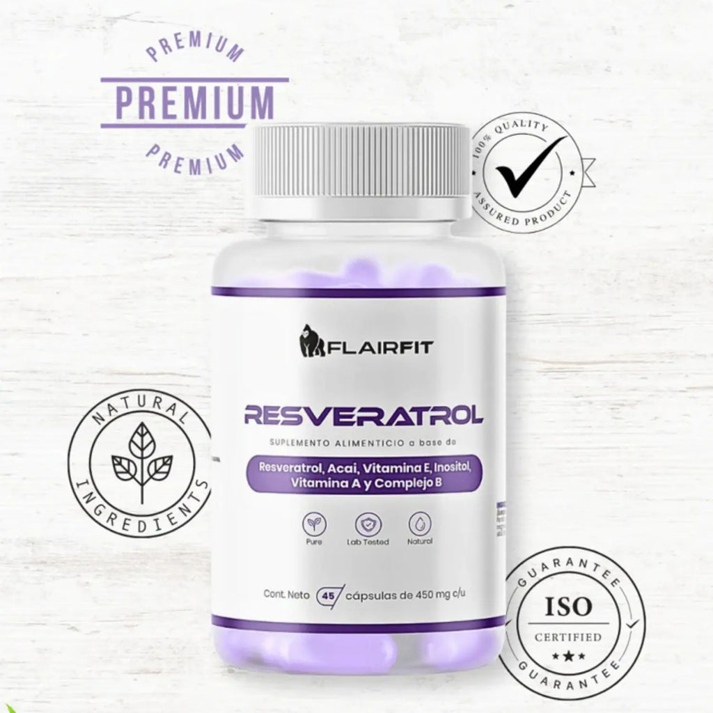 Flairfit Antioxidante Resveratrol  450mg 45 Cápsulas Sfn