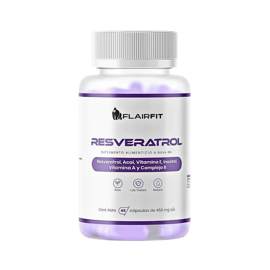 Flairfit Antioxidante Resveratrol  450mg 45 Cápsulas Sfn
