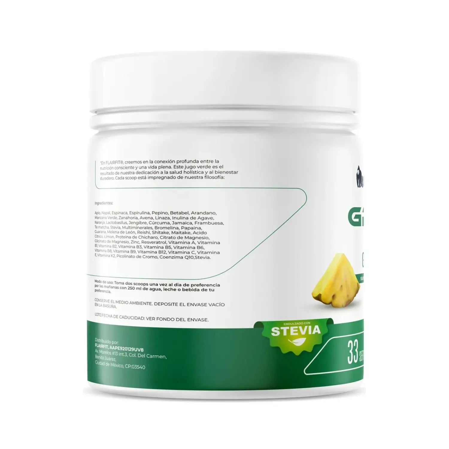 Flairfit® Daily Green Mix +50 Ingredientes 500g Sfn piña