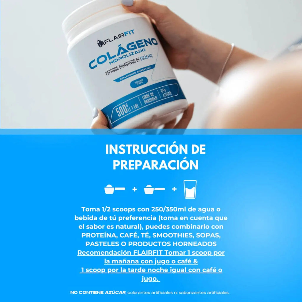 Flairfit® Péptidos Bioactivos Colágeno Hidrolizado 500G Sfn