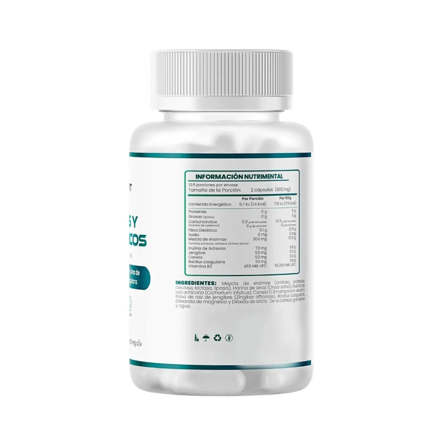 Flairfit Probioticos + Mezcla de Enzimas 45 Caps Sfn