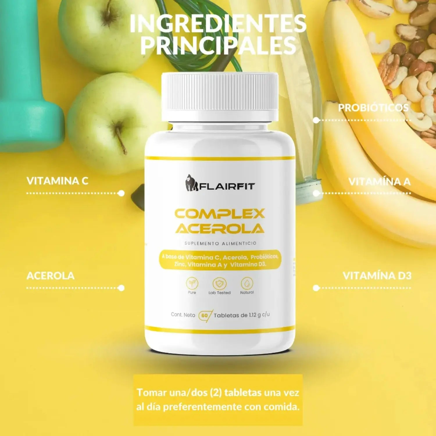 Flairfit Complejo de Acerola con Vitaminas 60 Caps Sfn