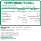 Flairfit Spirulina Plus 60 Caps Con 507mg Sfn