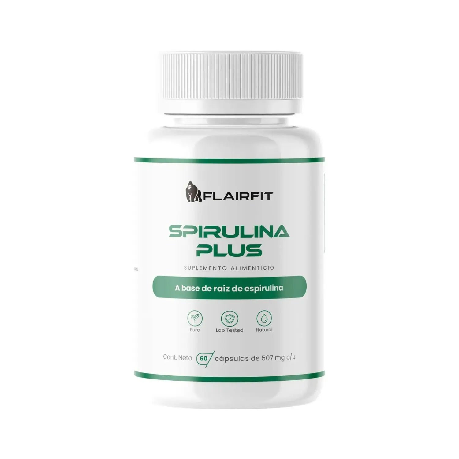 Flairfit Spirulina Plus 60 Caps Con 507mg Sfn