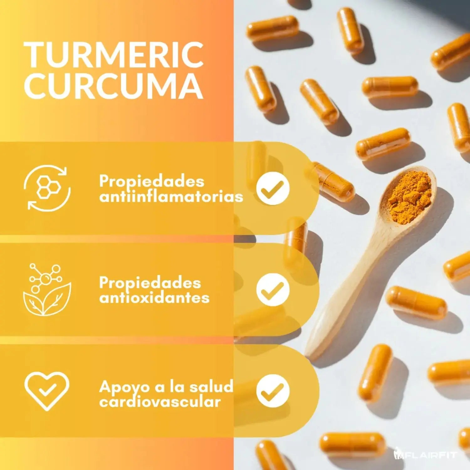 Flairfit Turmeric + Curcumin 80 Caps Sfn