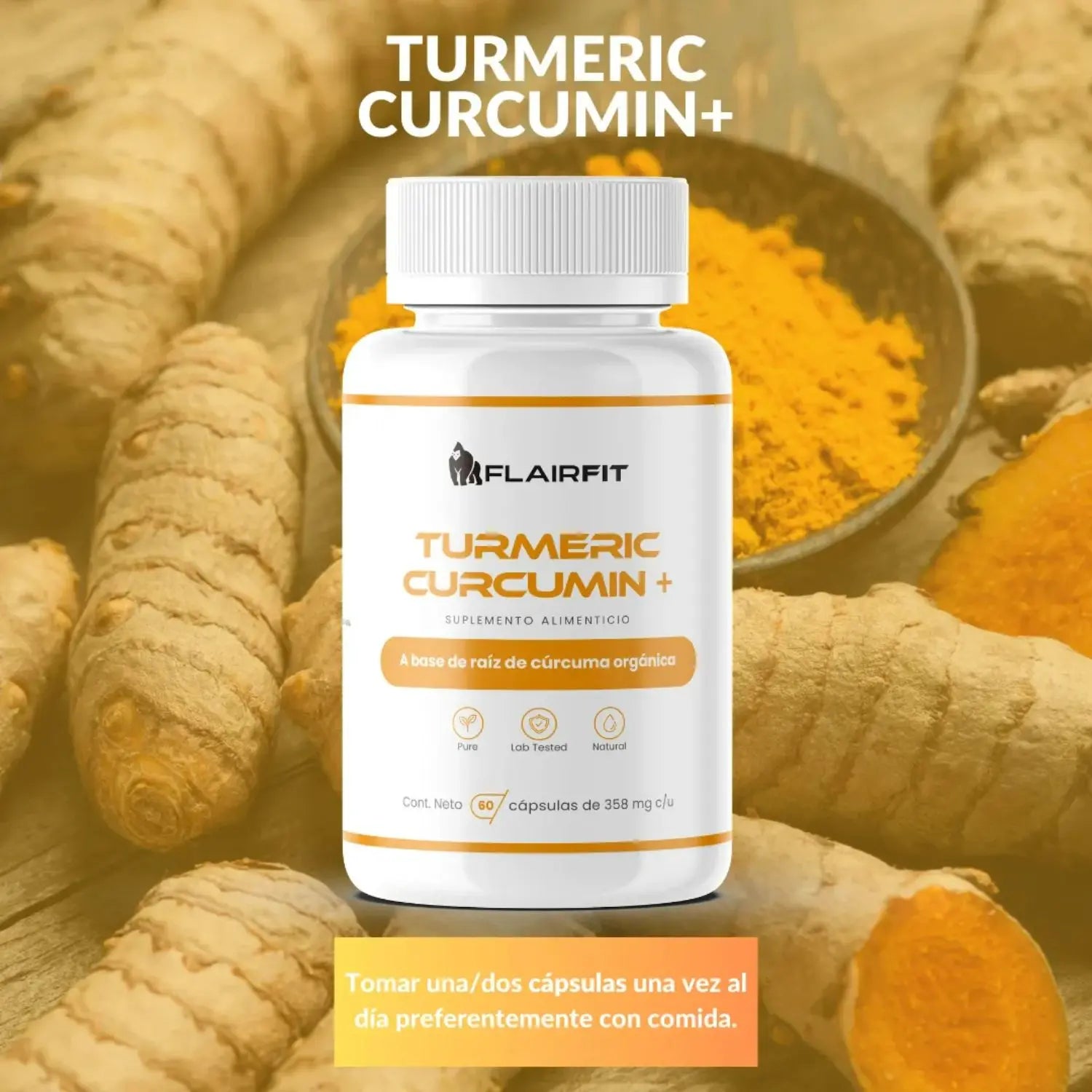 Flairfit Turmeric + Curcumin 80 Caps Sfn
