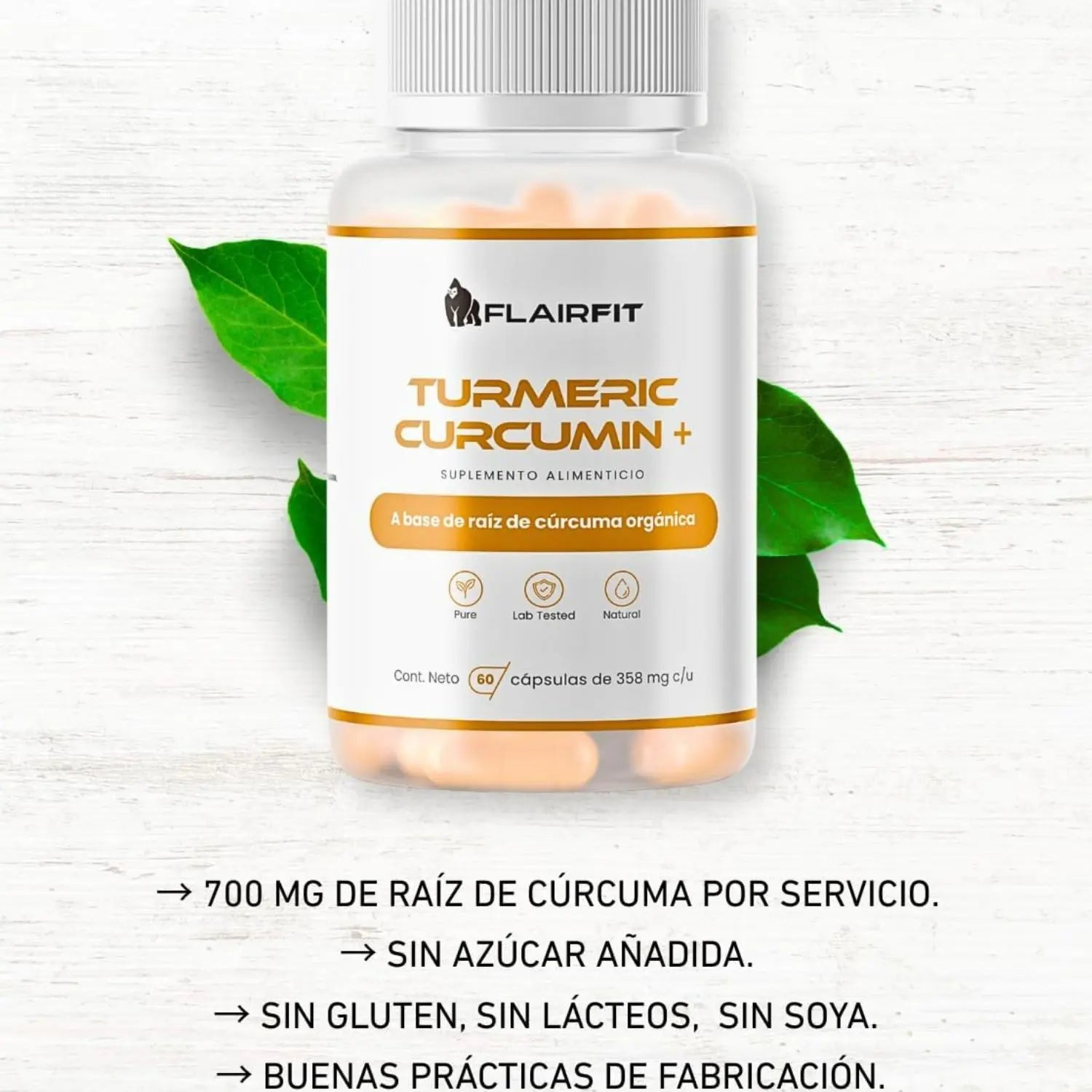 Flairfit Turmeric + Curcumin 80 Caps Sfn