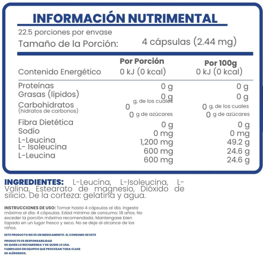 Flairfit Aminoacidos de Cadena Ramificada 90 Caps Sfn