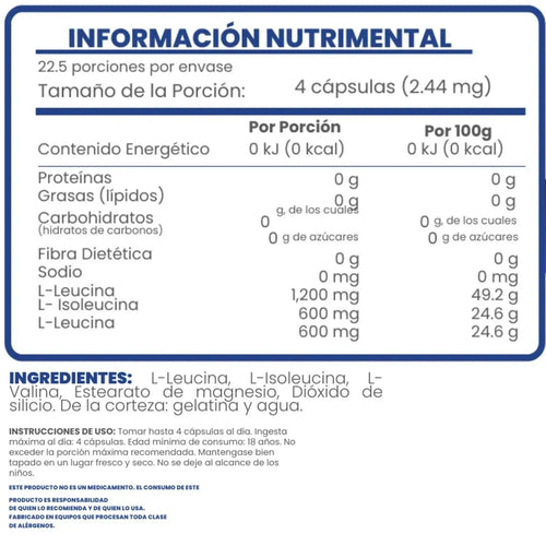 Flairfit Aminoacidos de Cadena Ramificada 90 Caps Sfn