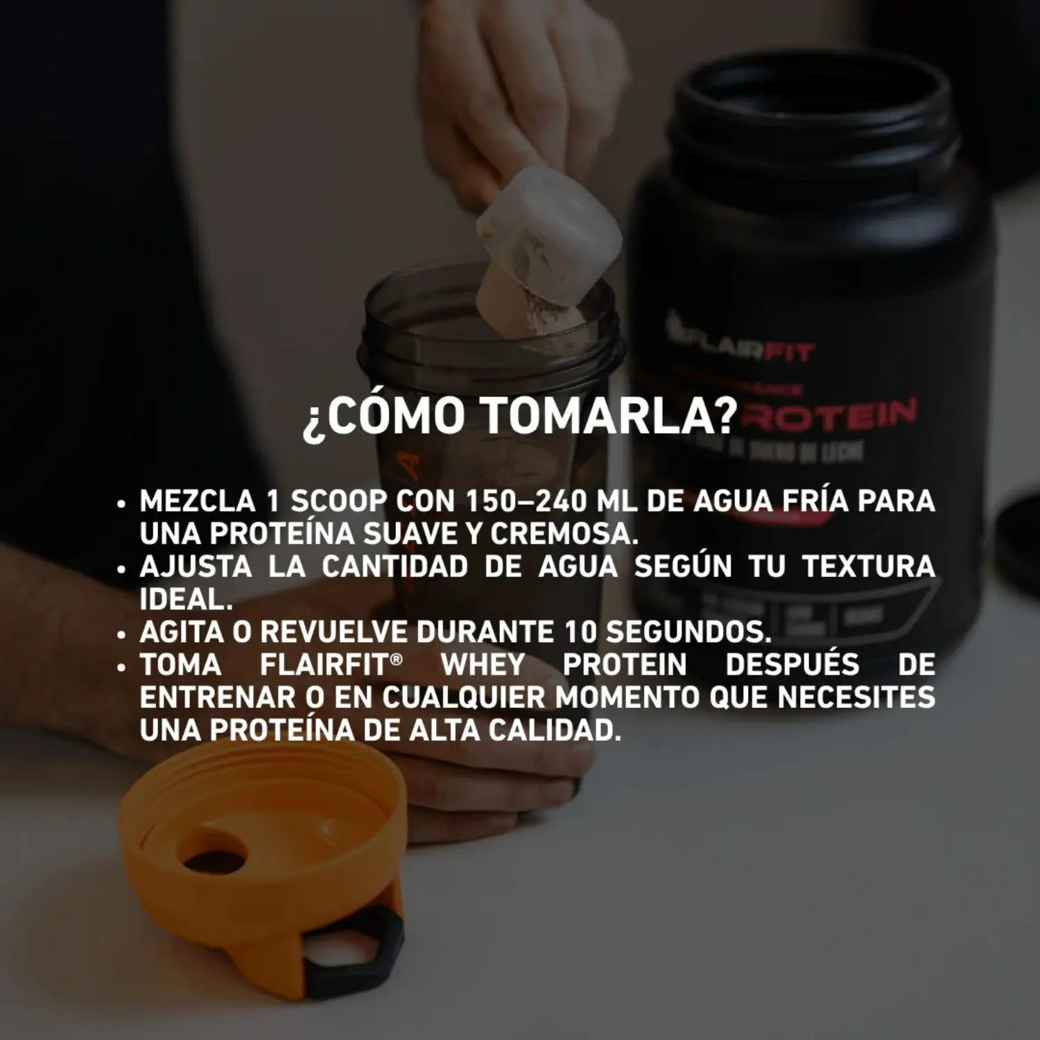 Flairfit® Whey Protein Proteína Suero De Leche 1.2Kg vainilla Sfn