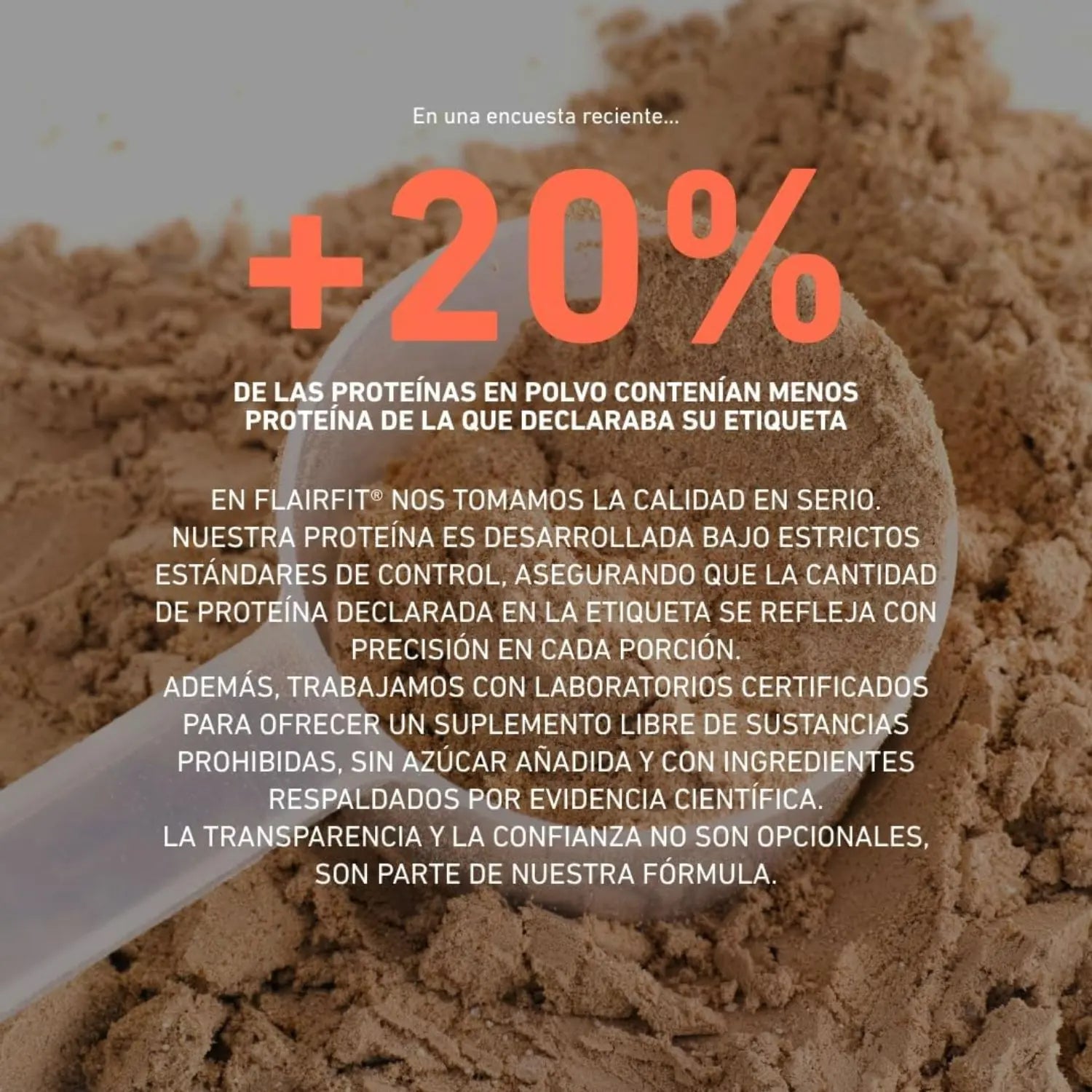 Flairfit® Whey Protein Proteína Suero De Leche 1.2Kg Chocolate Sfn