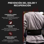 Flairfit cinturón mediano velcro levantamiento de peso sfn
