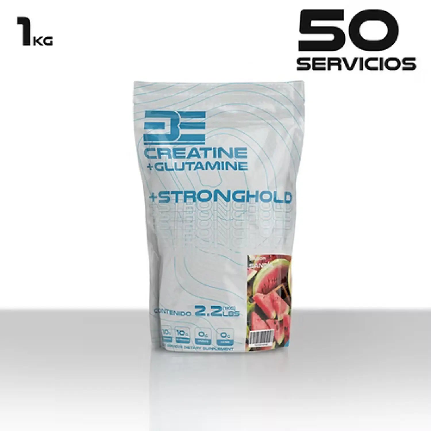 Be Supplements Stronghold Creatina Glutamina 1 Kg 50 Ser Sfn sndia