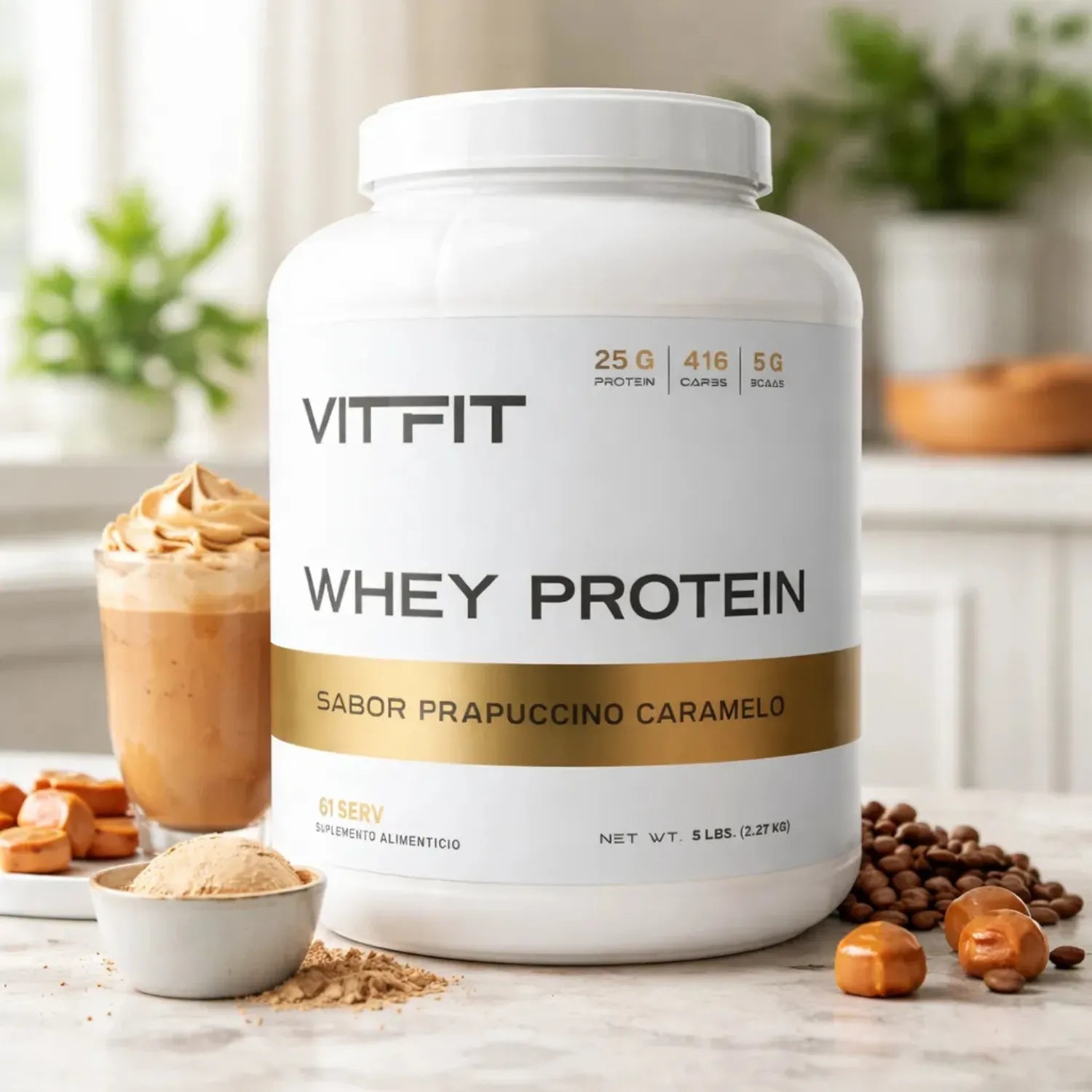 Vitfit Whey protein 5 lbs Caramel