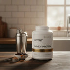 Vitfit Whey Protein 2.27kg 61 Servicios Sabor Frapuccino Caramelo