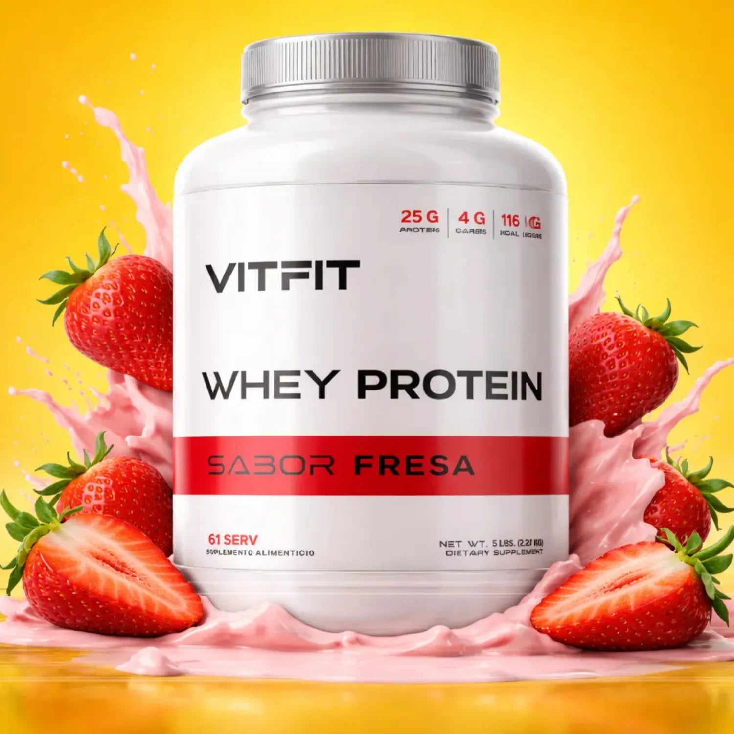 Vitfit Whey protein 5 lbs fresa