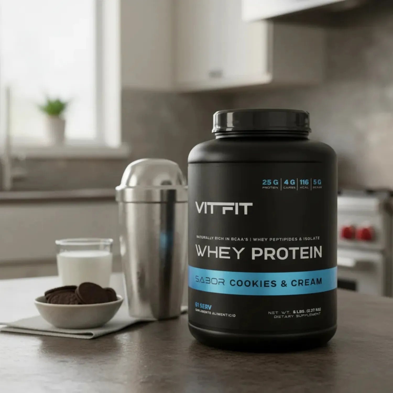 Vitfit Whey protein 5 lbs Cookies and Cream