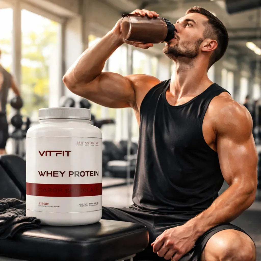 Vitfit Whey Protein 2.27kg 61 Servicios Sabor Chocolate