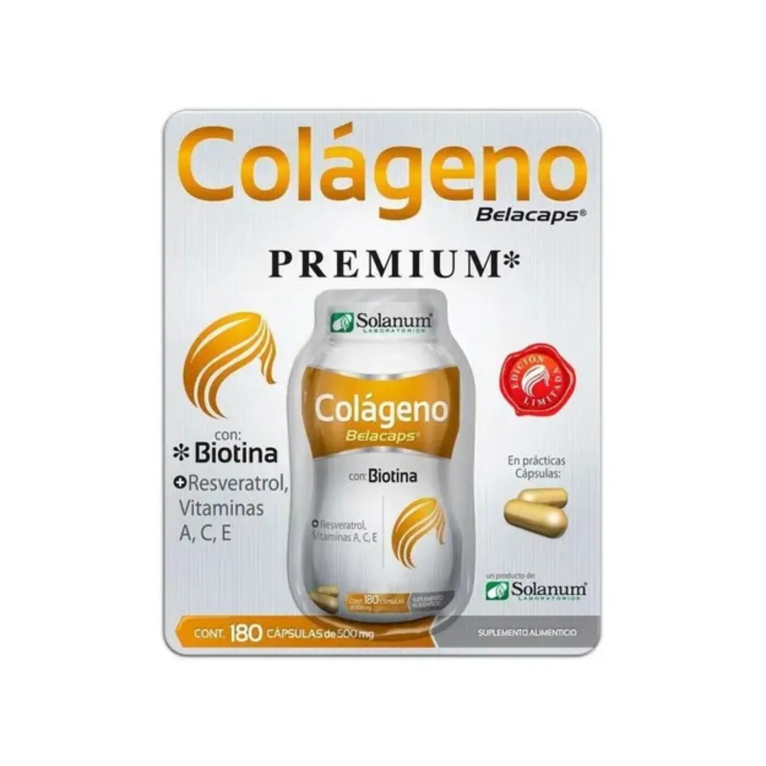 SOLANUM BELACAPS COLÁGENO RESVERATROL&JALEA REAL 60 CAPS SFN