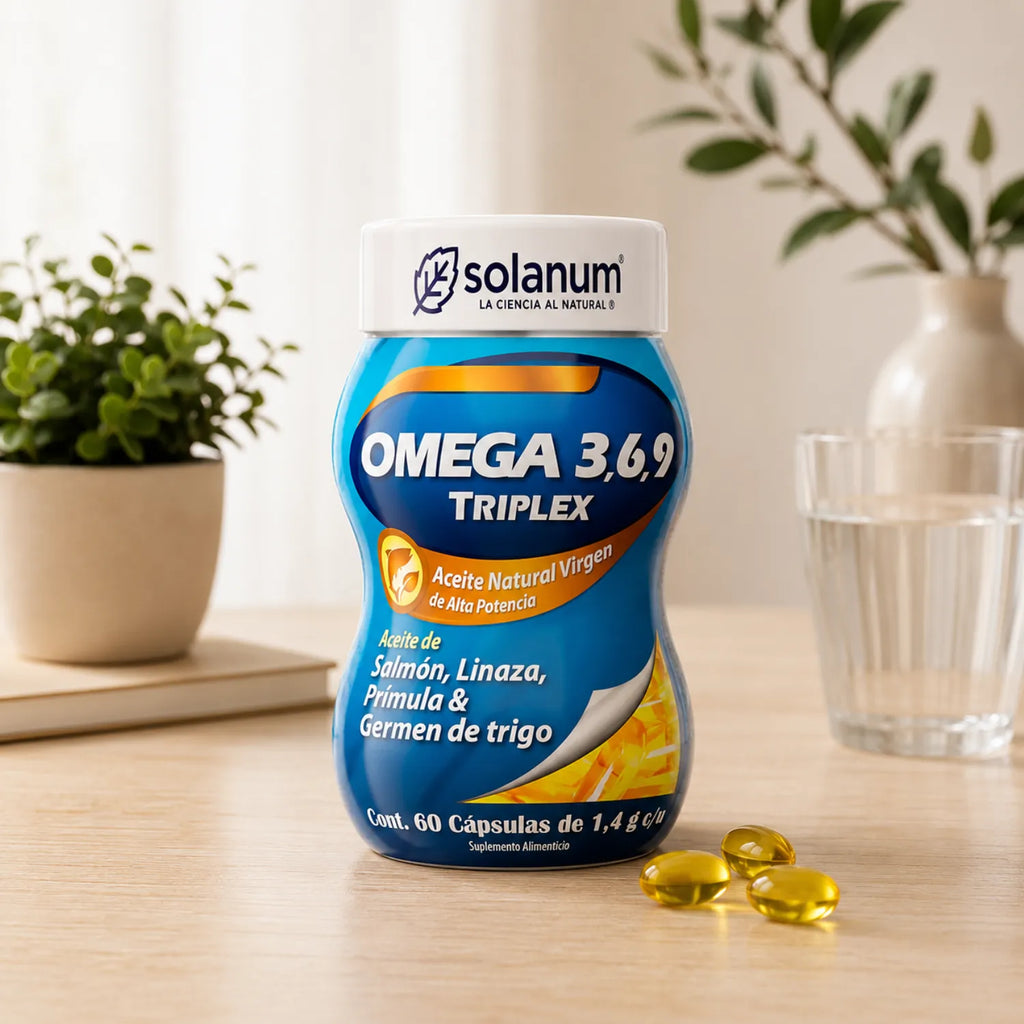 Solanum Omega 3 6 Y 9 Triplex Aceite Natural 60 Capsulas Sfn