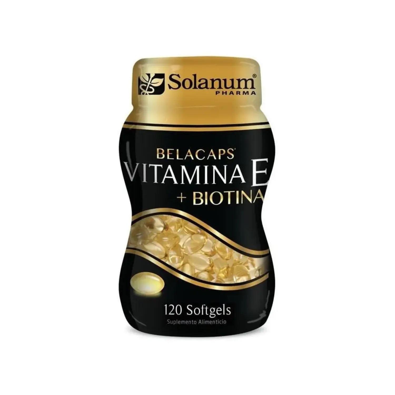 Vitamina E + Biotina 120 Cápsulas de 550mg by Solanum