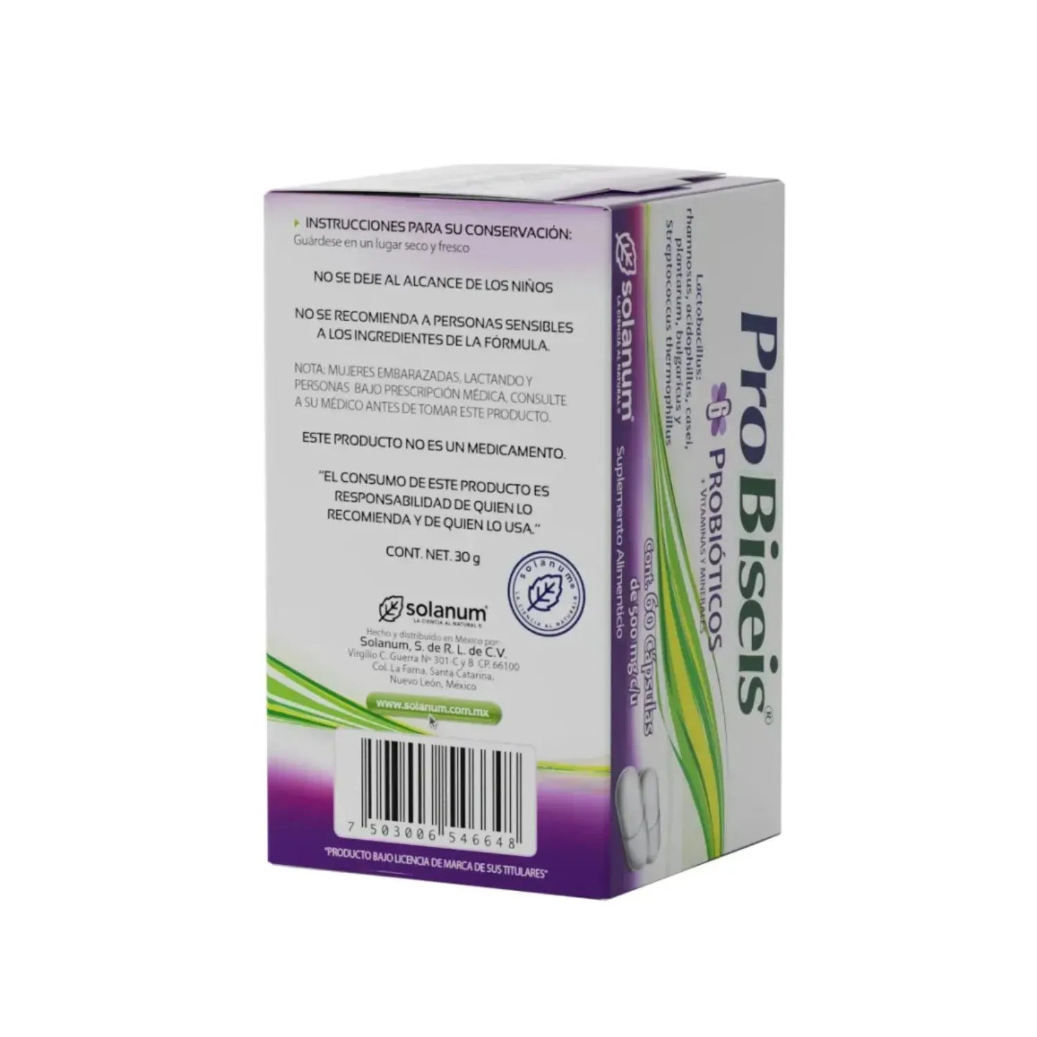 Solanum Probiseis Probióticos + Vit. Y Minerales 60 Caps Sfn