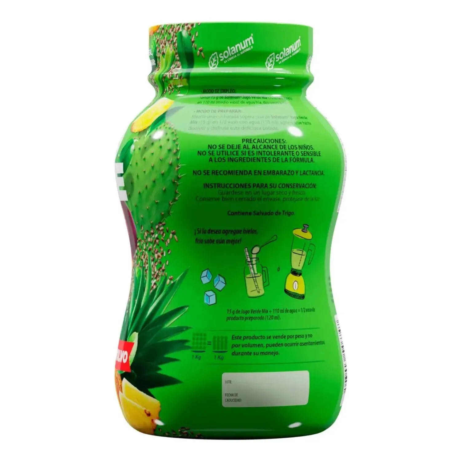 Jugo Verde con Chia 1kg. Solanum