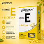 SOLANUM PHARMA VITAMINA E + BIOTINA 45 CÁPS 550 MG C/U SFN