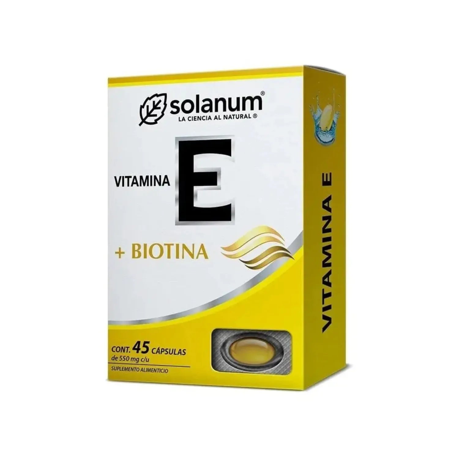 SOLANUM PHARMA VITAMINA E + BIOTINA 45 CÁPS 550 MG C/U SFN