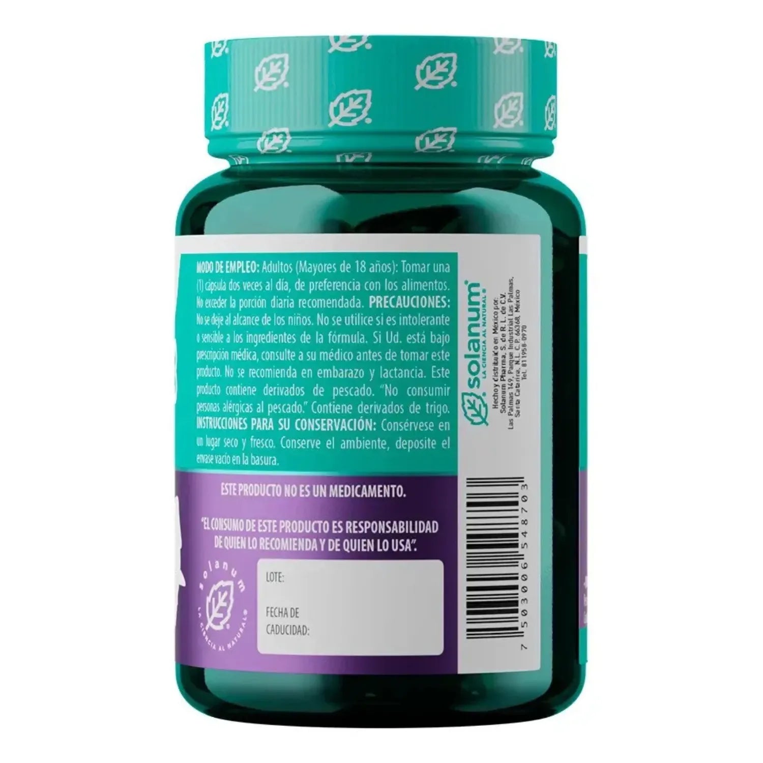 Solanum Omega 3 De Salmon De Alaska + Vitaminas 60 Caps Sfn