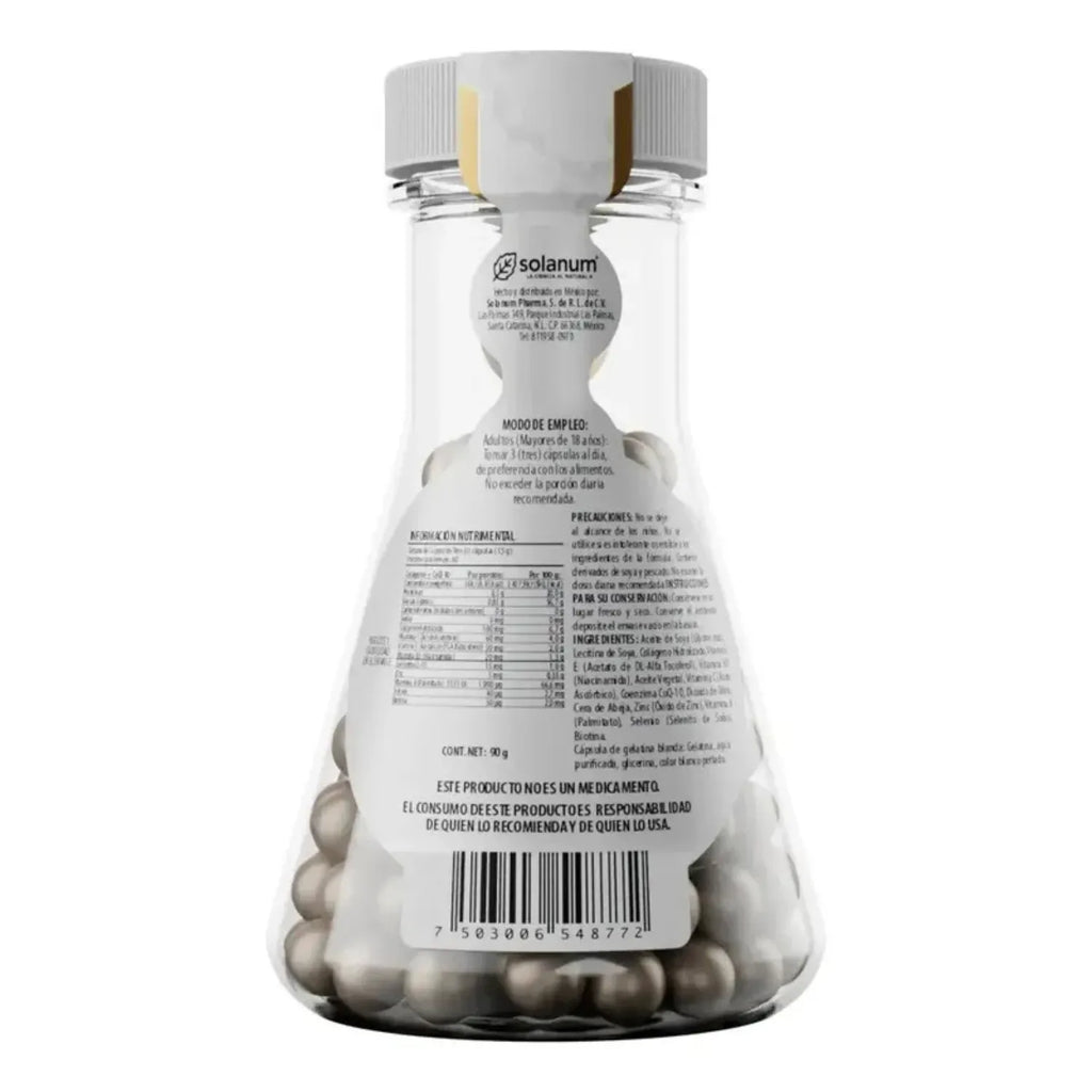 Solanum Colageno Mas Biotina, Coq-10 180 Capsulas Sfn