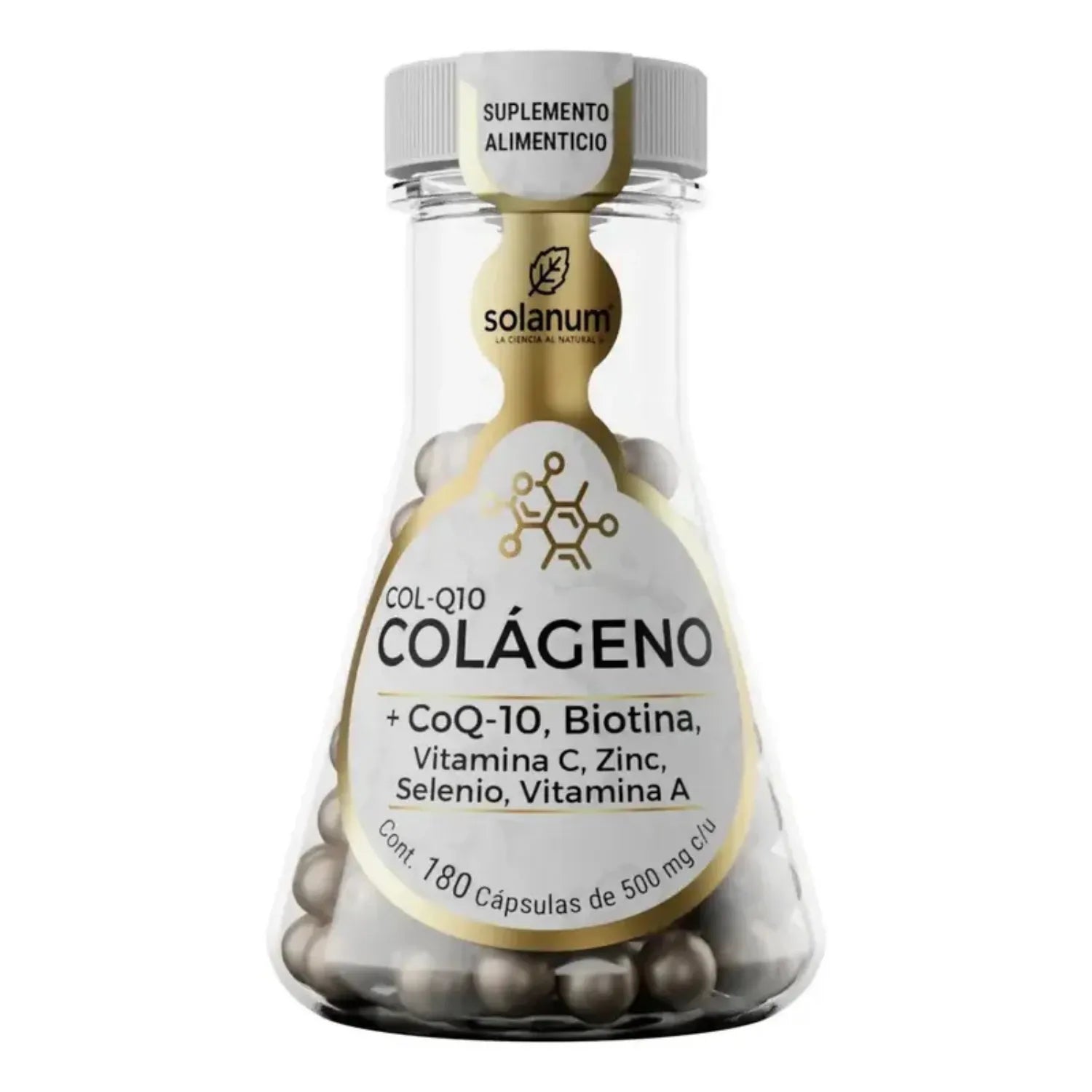 Solanum Colageno Mas Biotina, Coq-10 180 Capsulas Sfn