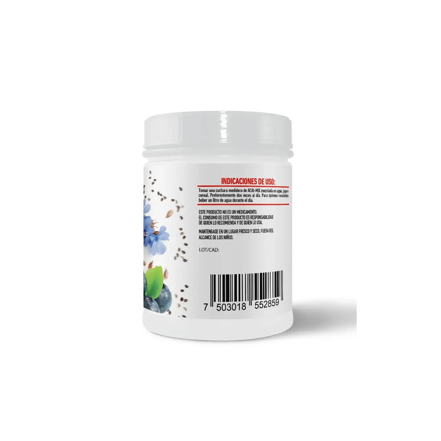 Protgt acai mix linaza, acaí y chia 330 grs 22 servicios sfn
