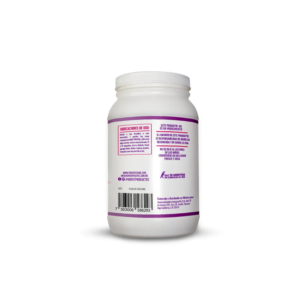 PROTGT WHEY CON BIOTINA, PROTEÍNA BARIATRICA 1 KG SFN FRESA