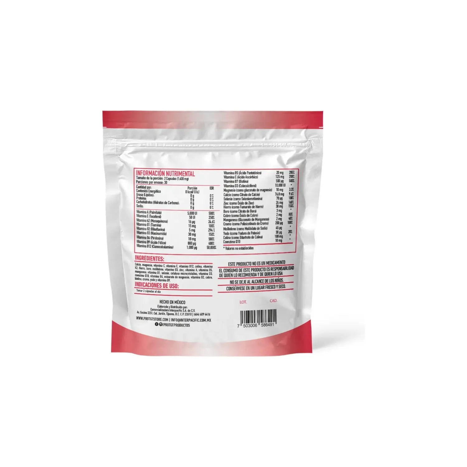 PROTGT B-MAX VITAMINAS Y MINERALES 700MG 60 CAPS  SFN