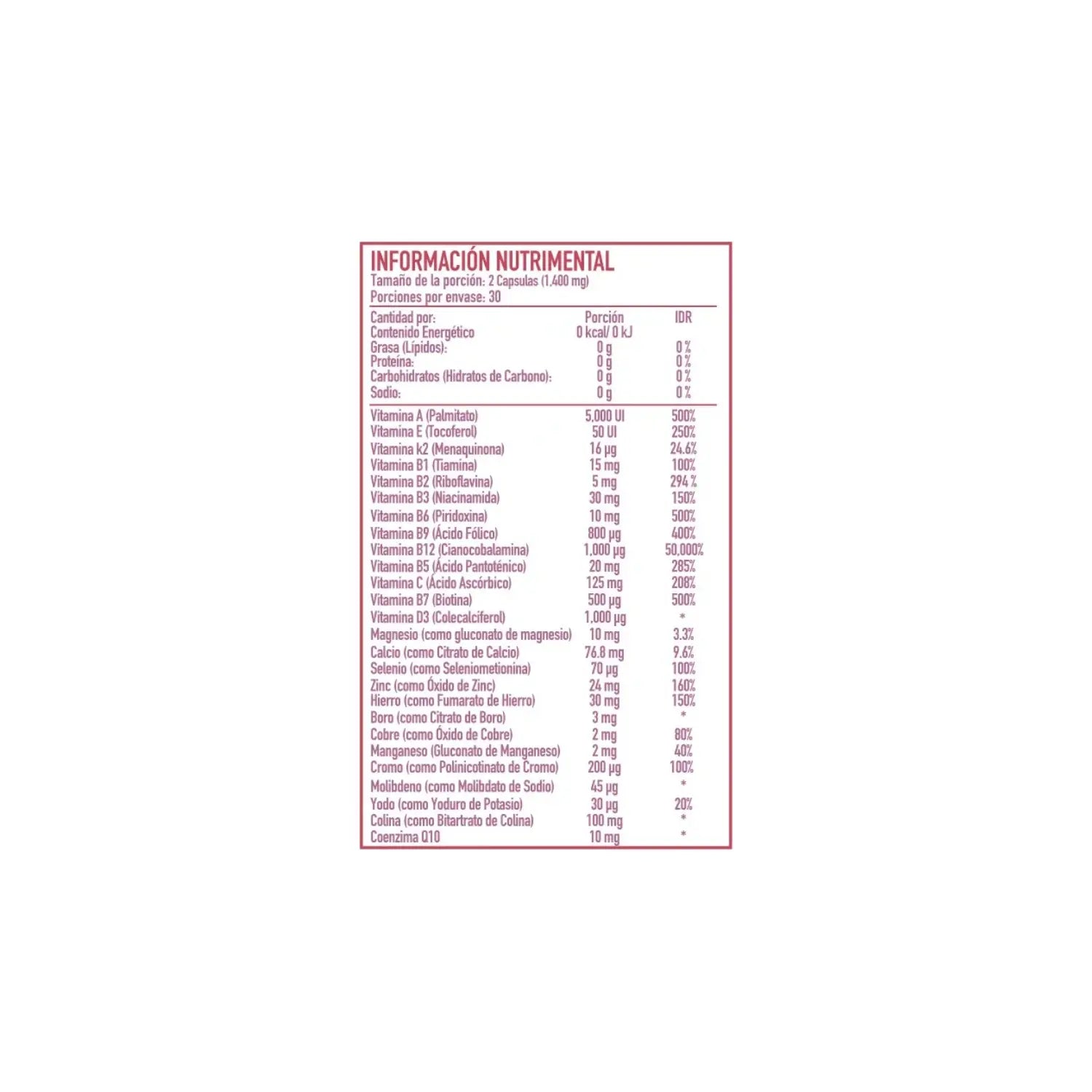 PROTGT B-MAX VITAMINAS Y MINERALES 700MG 60 CAPS  SFN