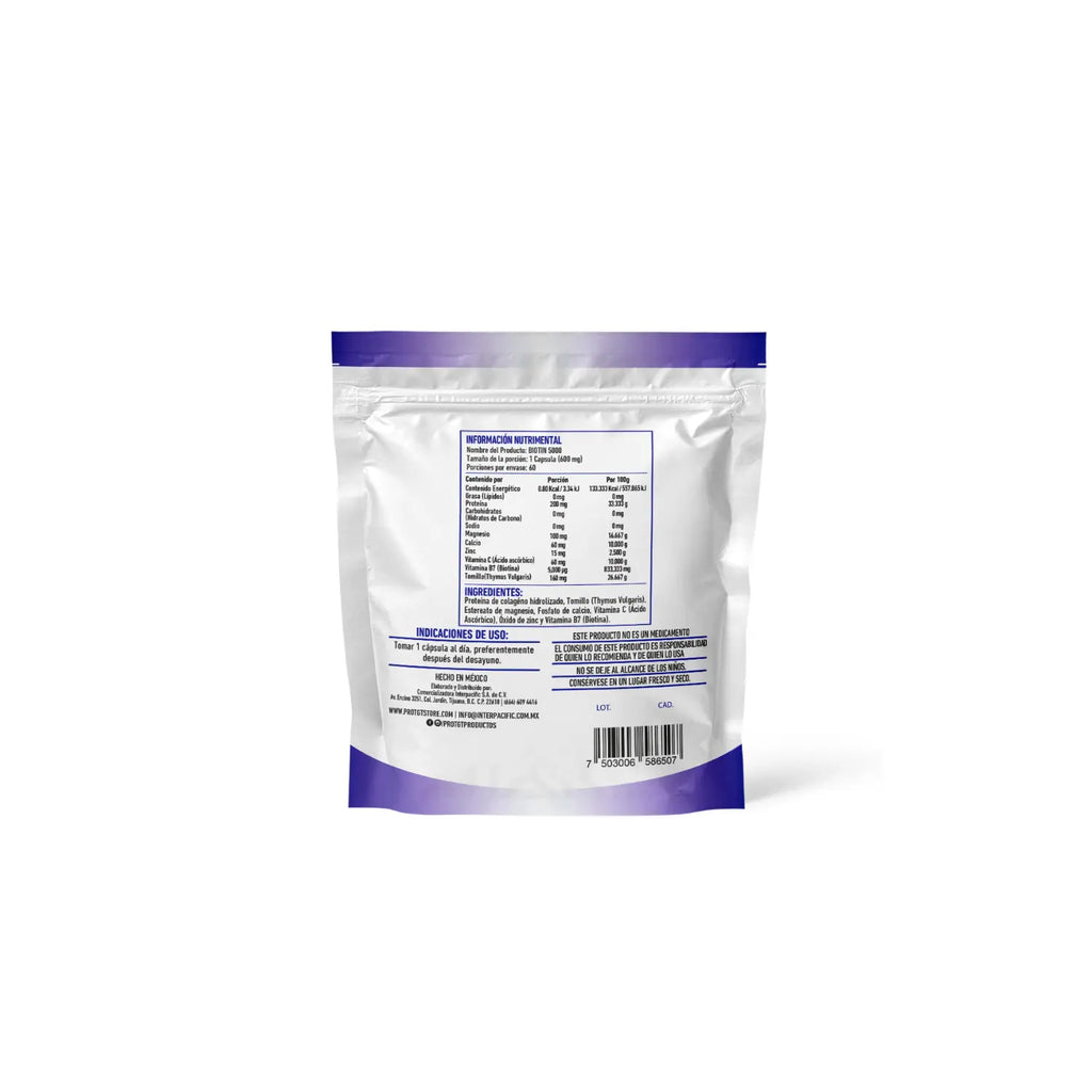 PROTGT BIOTIN 5000 (BIOTINA BARIATRICA) 60CAPS SFN
