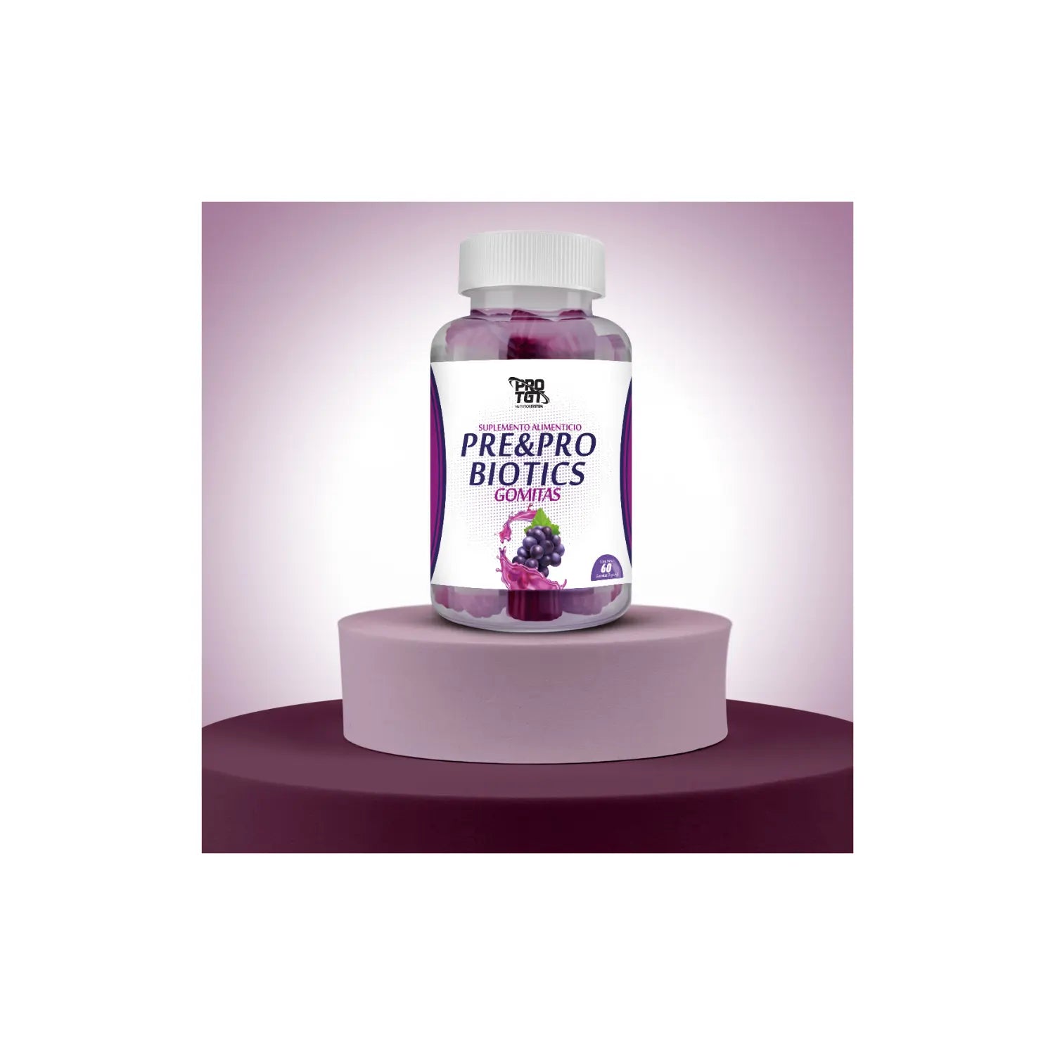 PROTGT PRE&PRO BIOTICS 60 GOMITAS SABOR UVA SFN