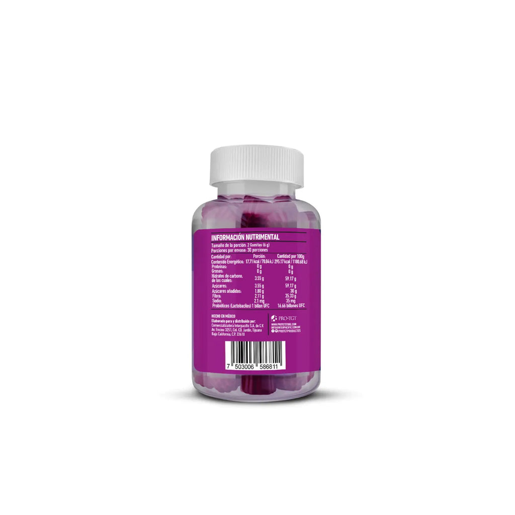 PROTGT PRE&PRO BIOTICS 60 GOMITAS SABOR UVA SFN