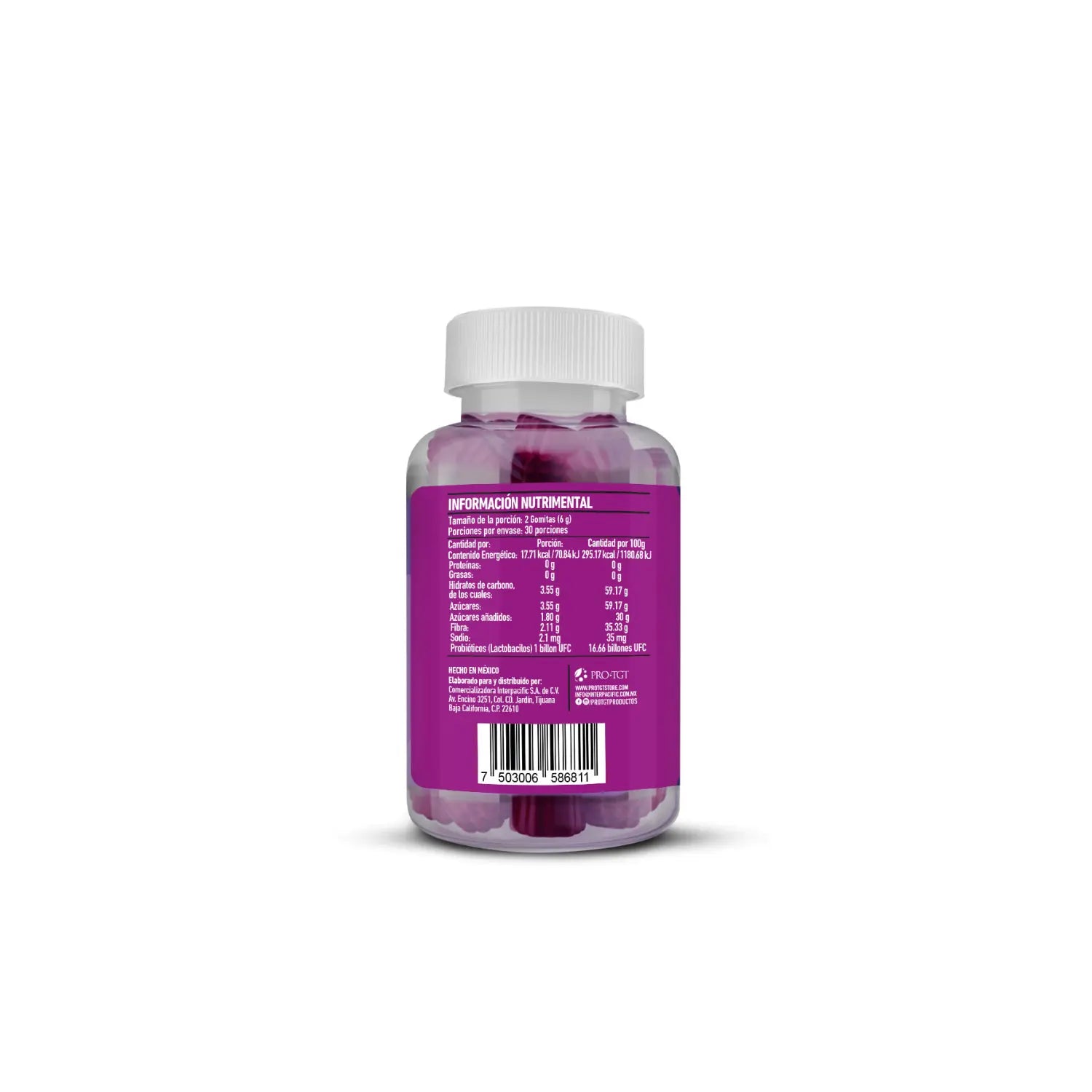 PROTGT PRE&PRO BIOTICS 60 GOMITAS SABOR UVA SFN