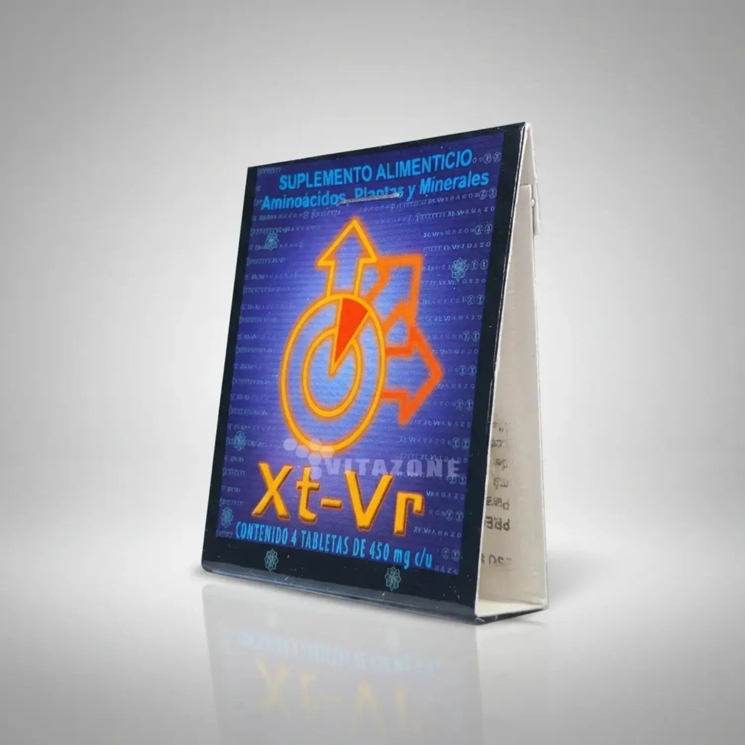 XT VR VIGORIZANTE AMINOACIDOS PLANTAS Y MINERALES 4 TABLETAS DE 450 MG