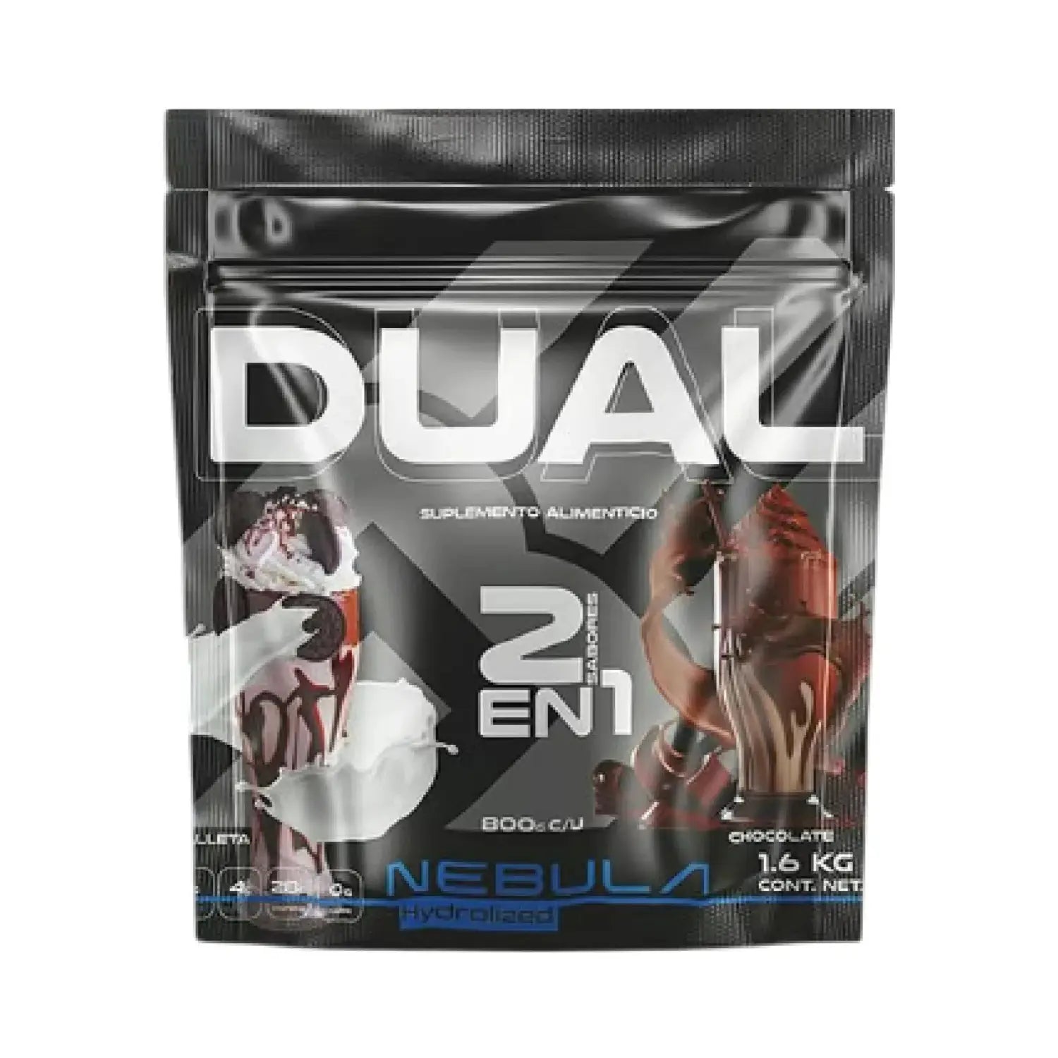 Nebula 2 En 1 Dual 1.6kg Galleta Y Chocolate 800g C/u